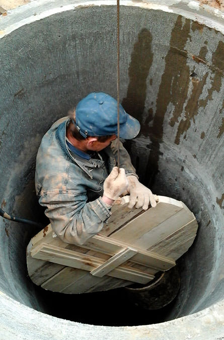 Как мы выполняем чистку колодца в Красногорском районе